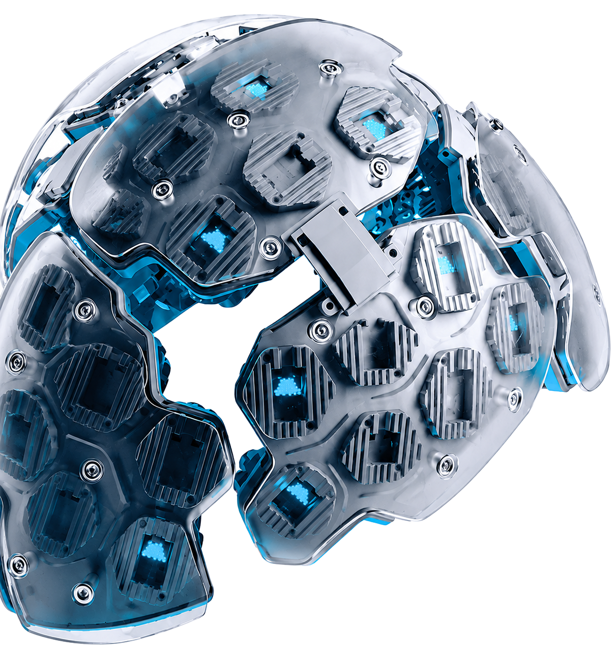 3D Chrome Sphere Visual
